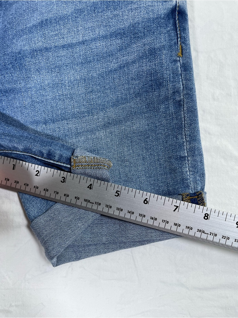 Juicy Couture Jean Shorts Size 8 Blue - Picture 8 of 14